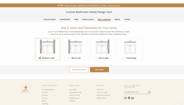 Custom Vanity Design Tool – Ideal Cabinetry